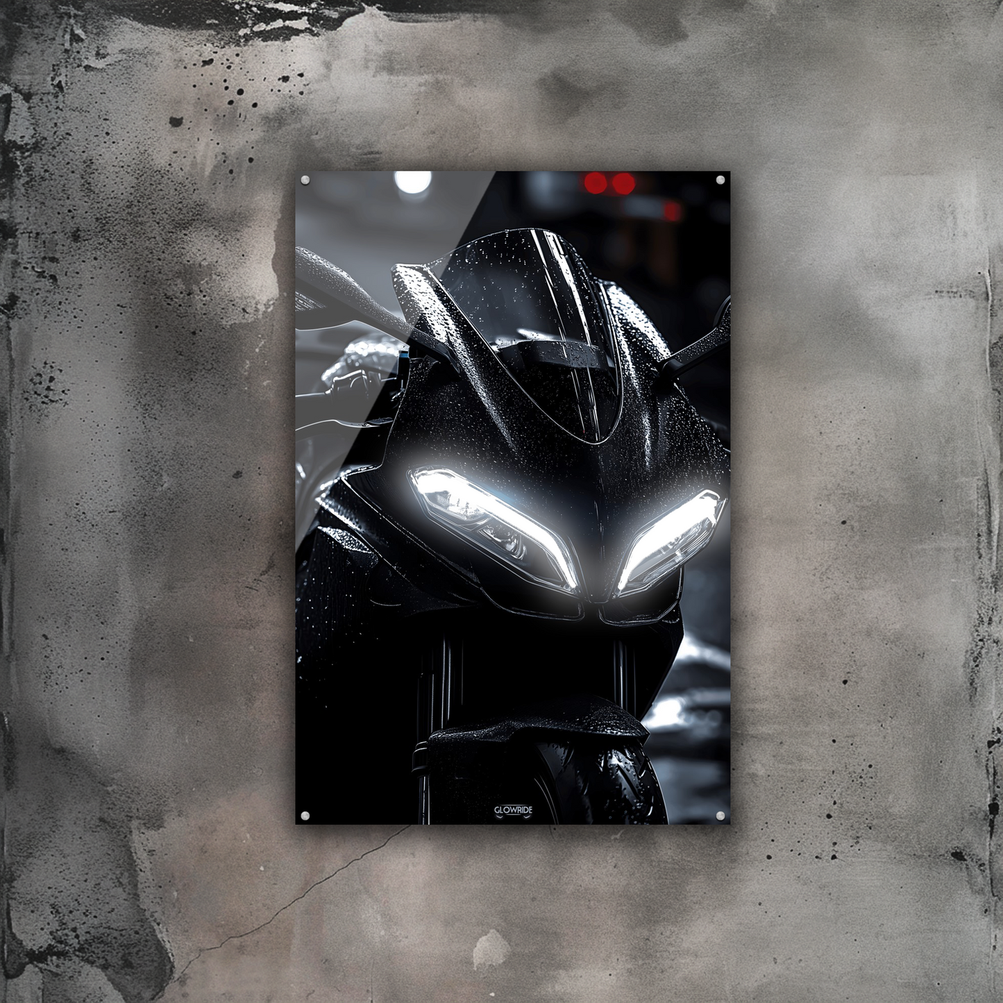GlowRide Aprilia Concept Poster