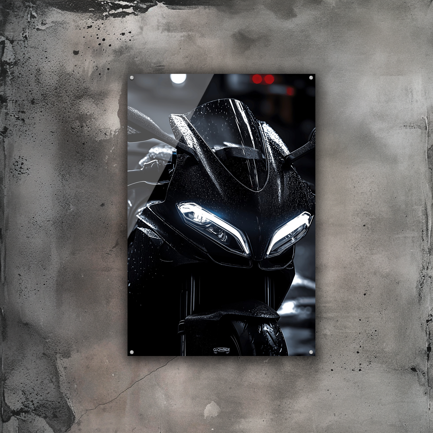 GlowRide Aprilia Concept Poster