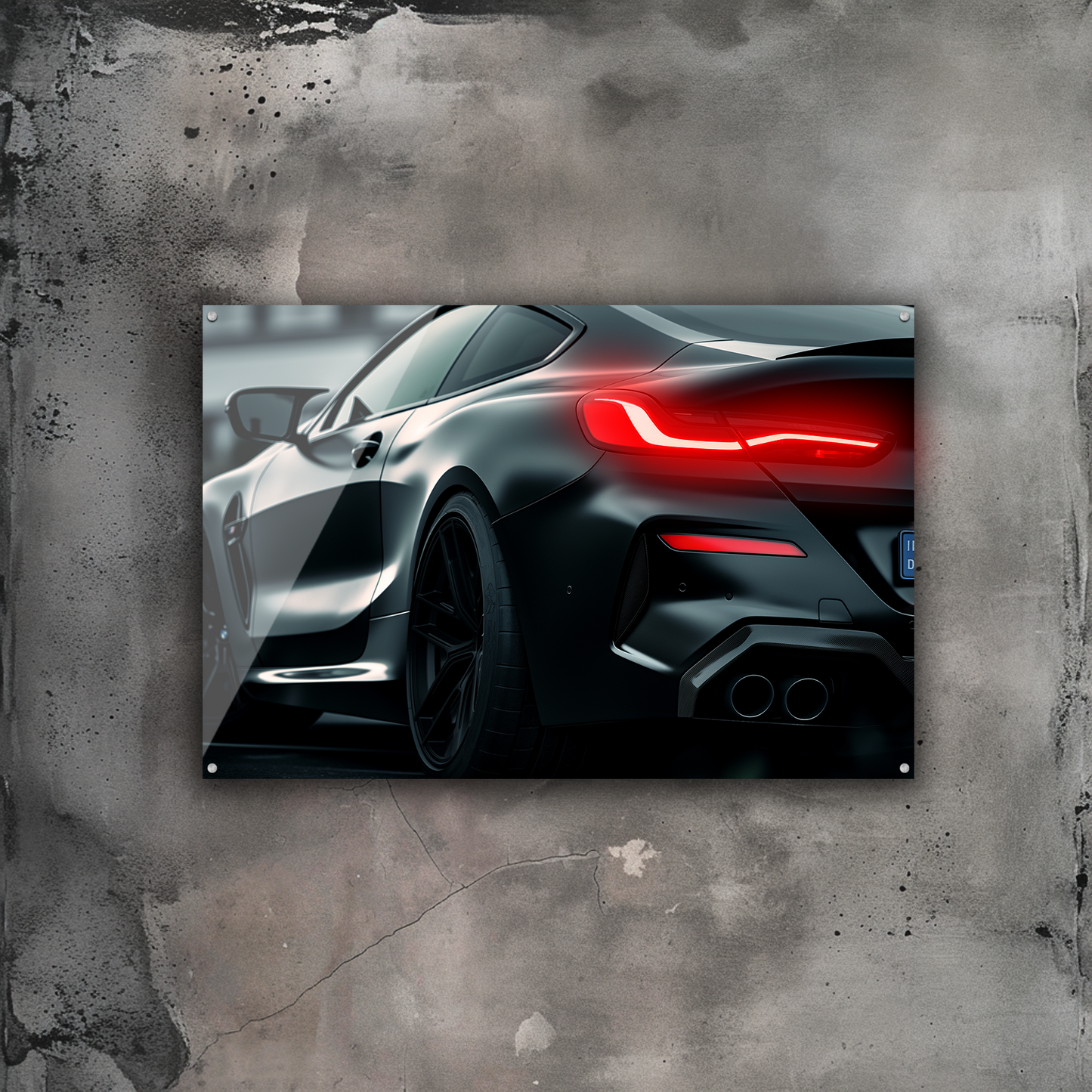 GlowRide BMW M8 Comp. Poster