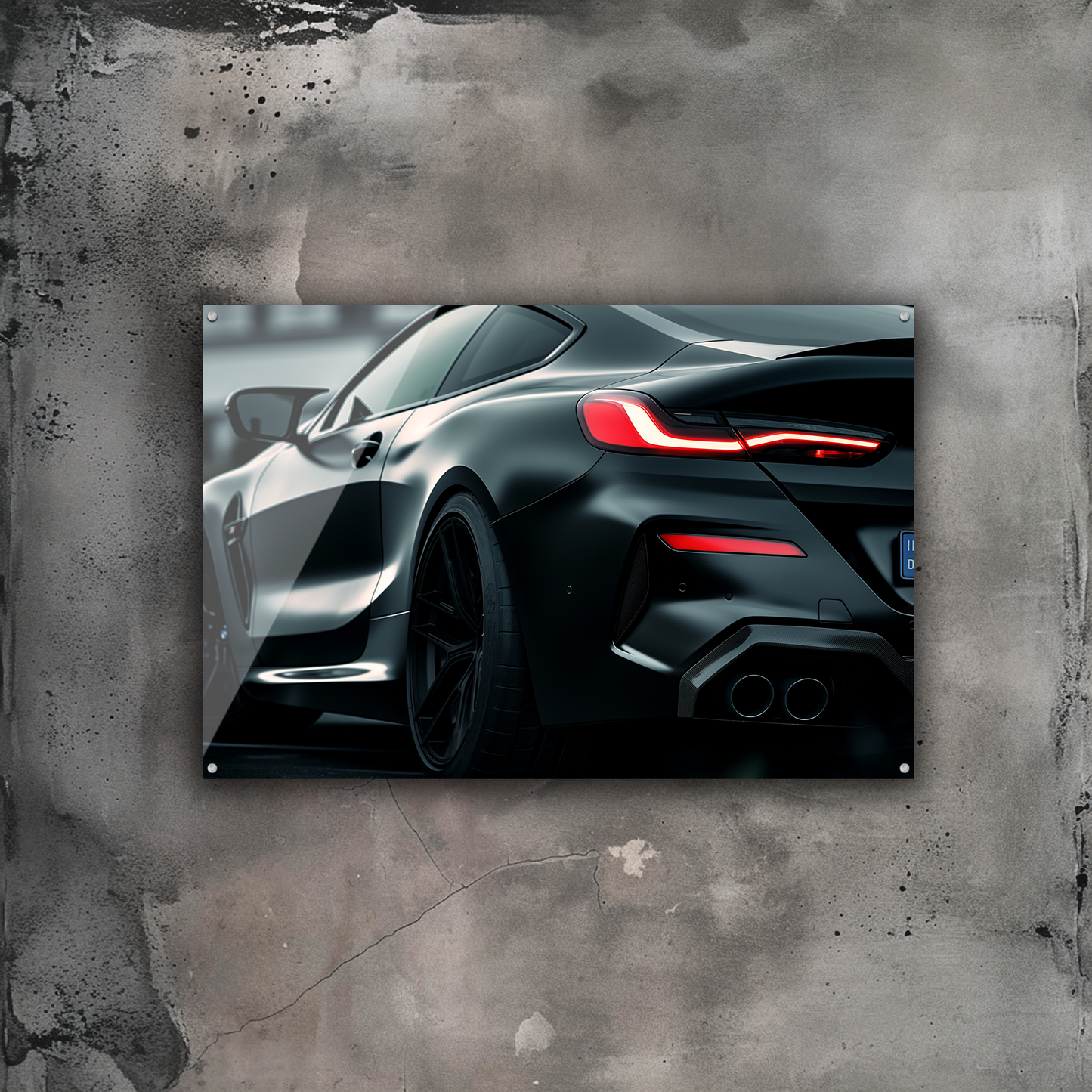 GlowRide BMW M8 Comp. Poster