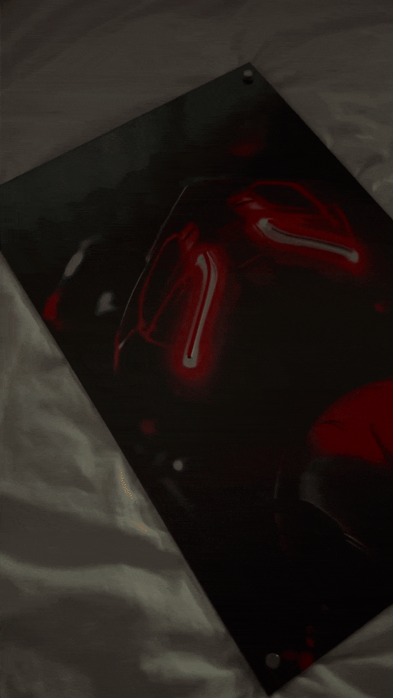GlowRide Ducati Concept Backlight Poster
