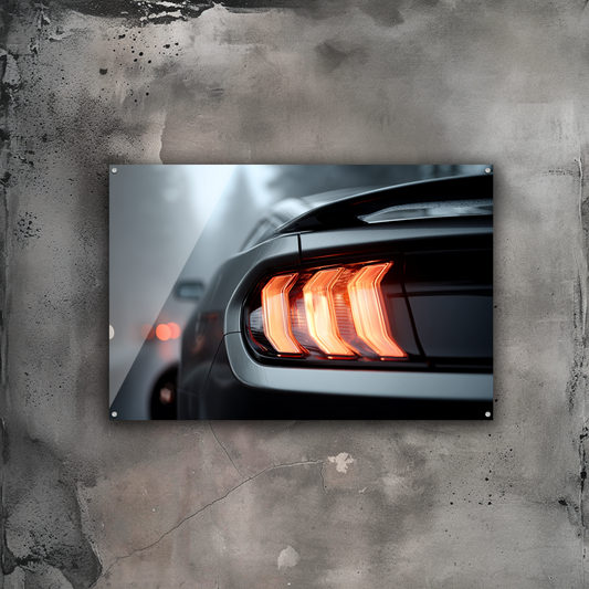 GlowRide Ford Mustang Poster