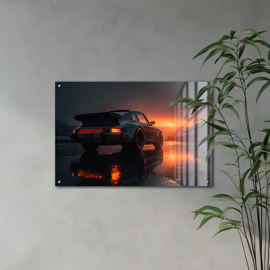 GlowRide Porsche 964 Sunset