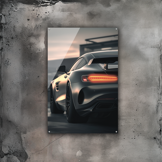 GlowRide Mercedes GT Poster