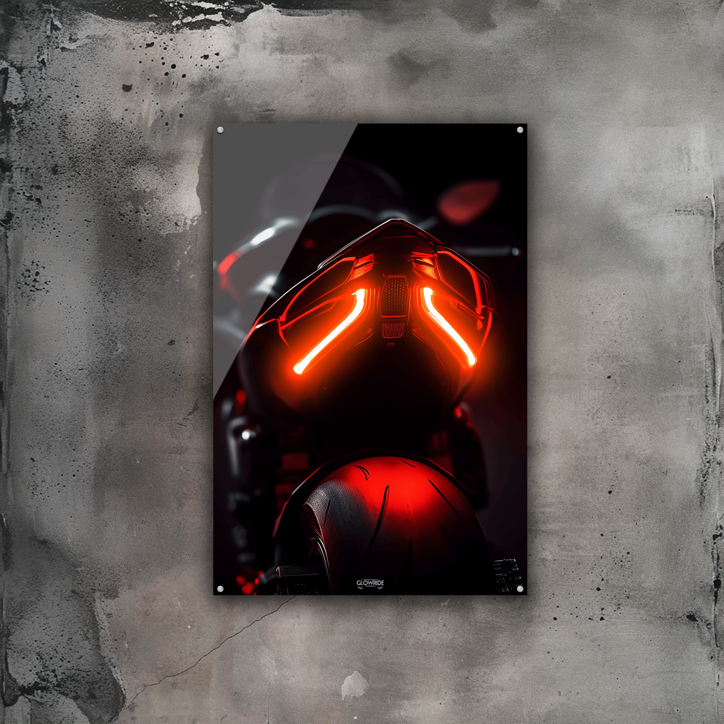 GlowRide Ducati Concept Backlight Poster