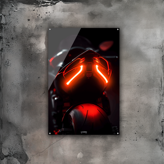 GlowRide Ducati Concept Backlight Poster