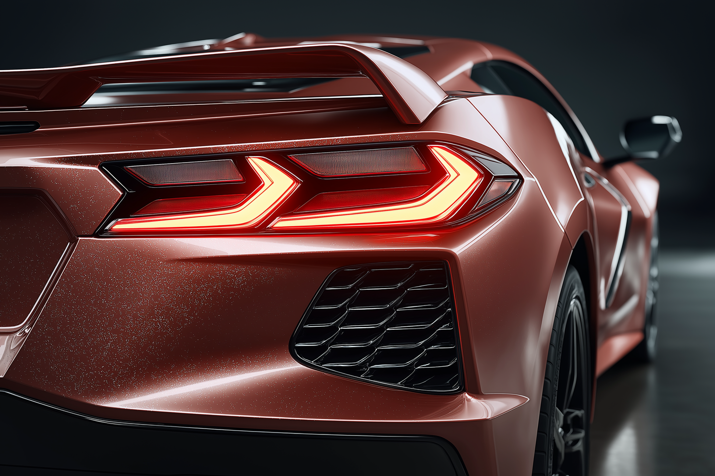 GlowRide Corvette C8 Red