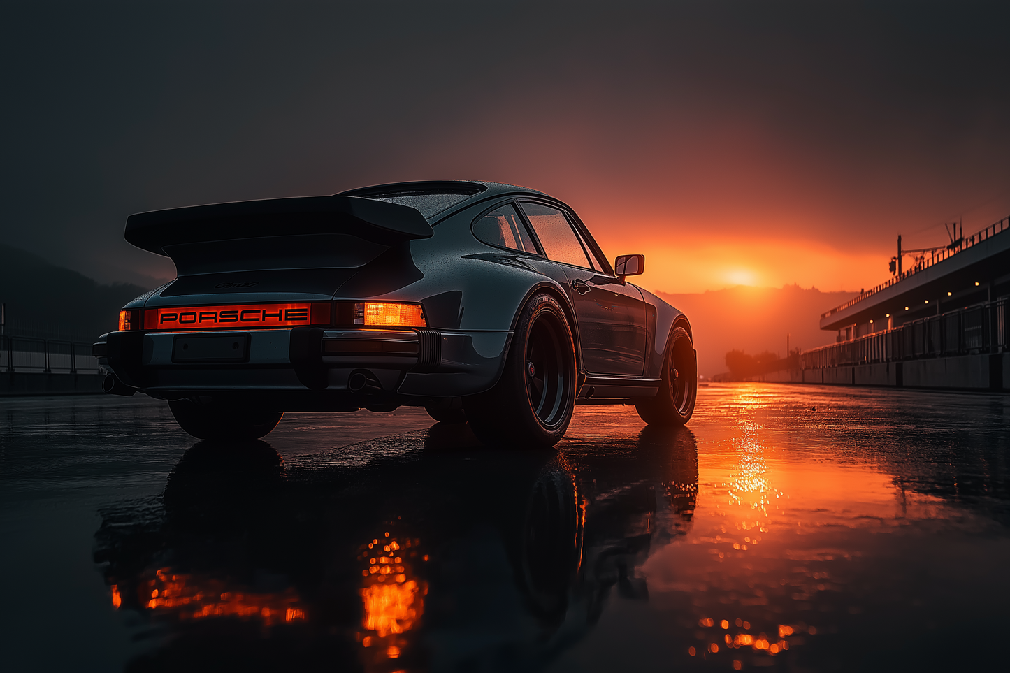 GlowRide Porsche 964 Sunset