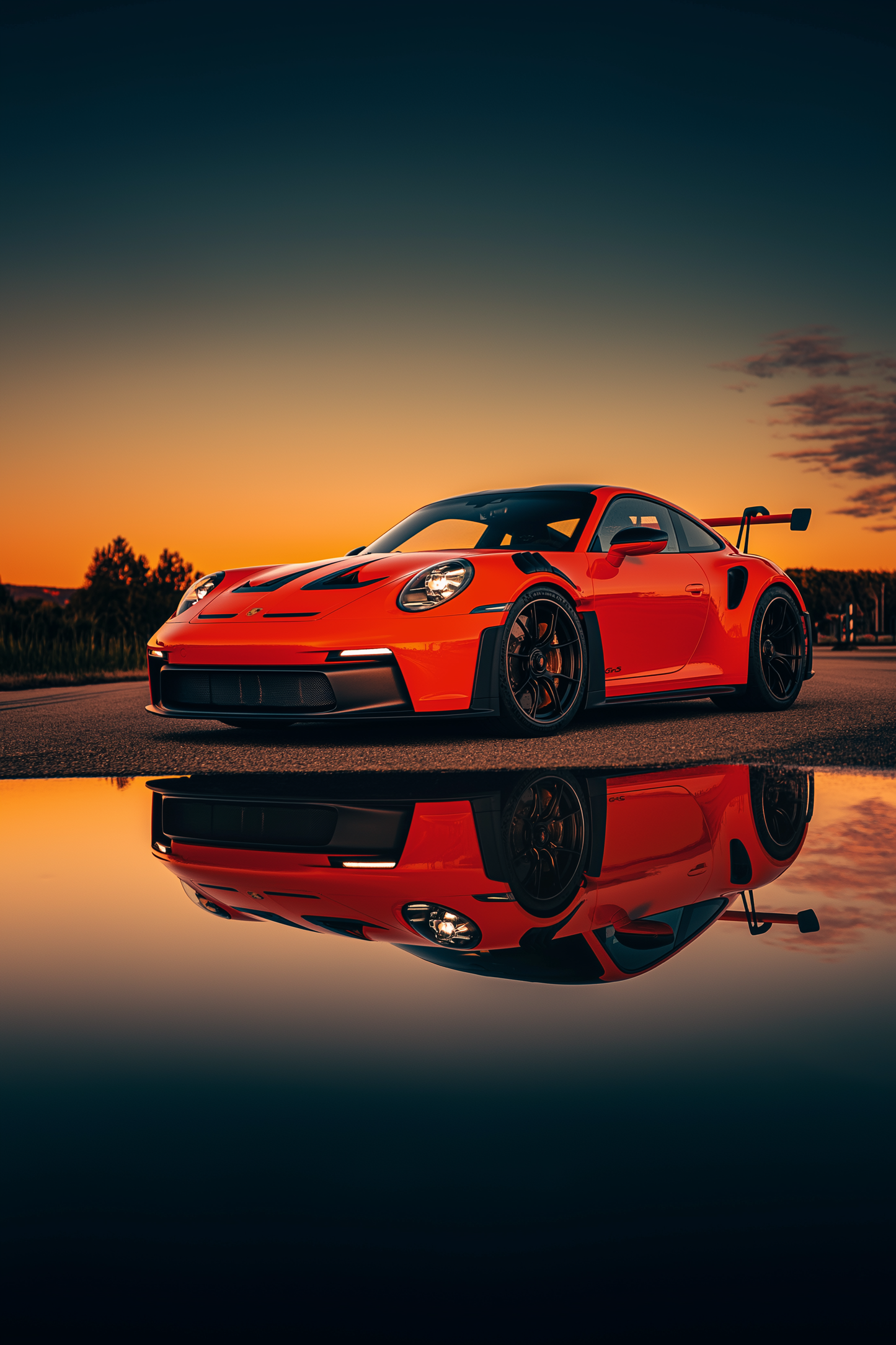 GlowRide Porsche GT3 RS Orange
