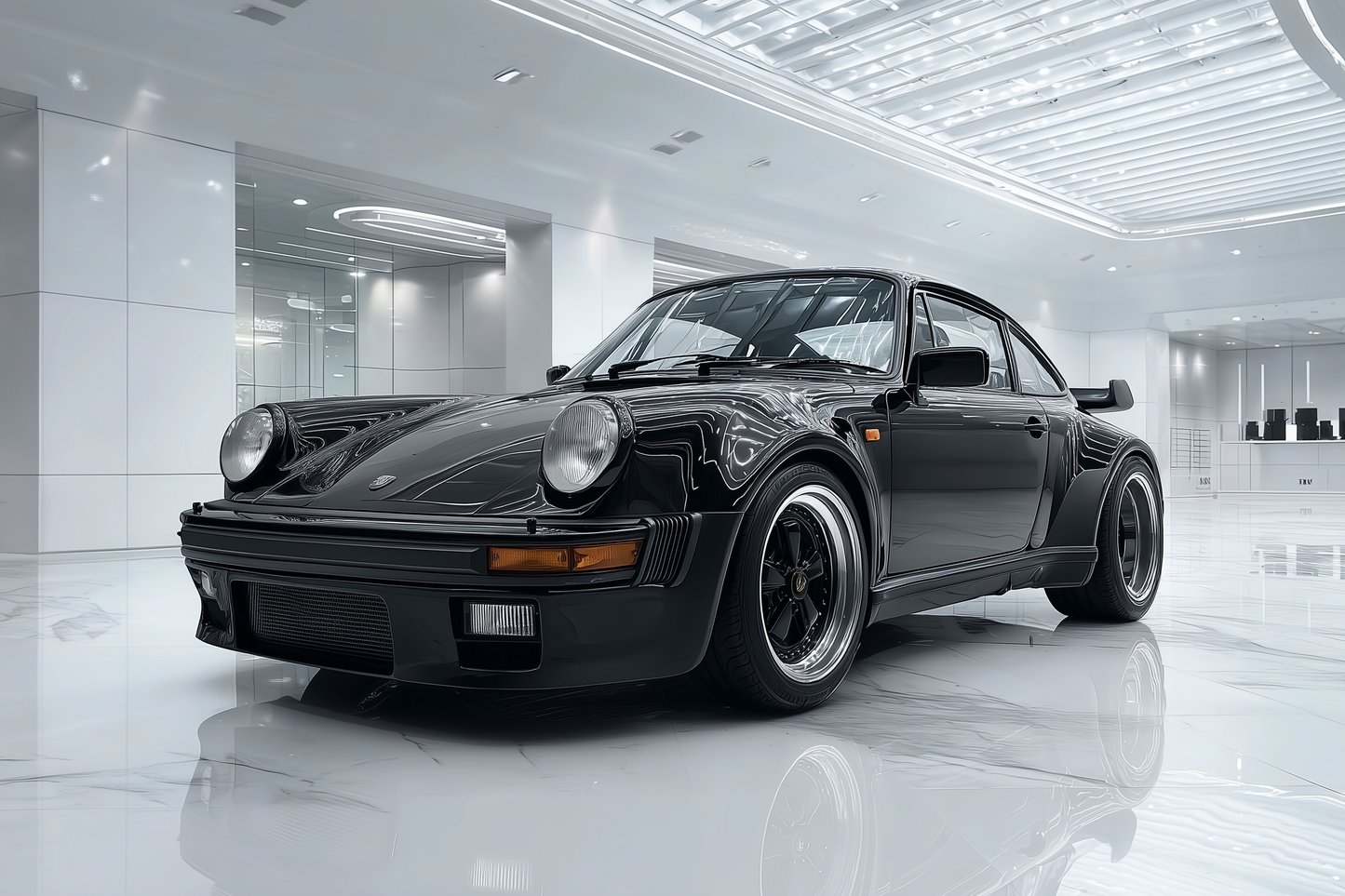 GlowRide Porsche 964 Black and White