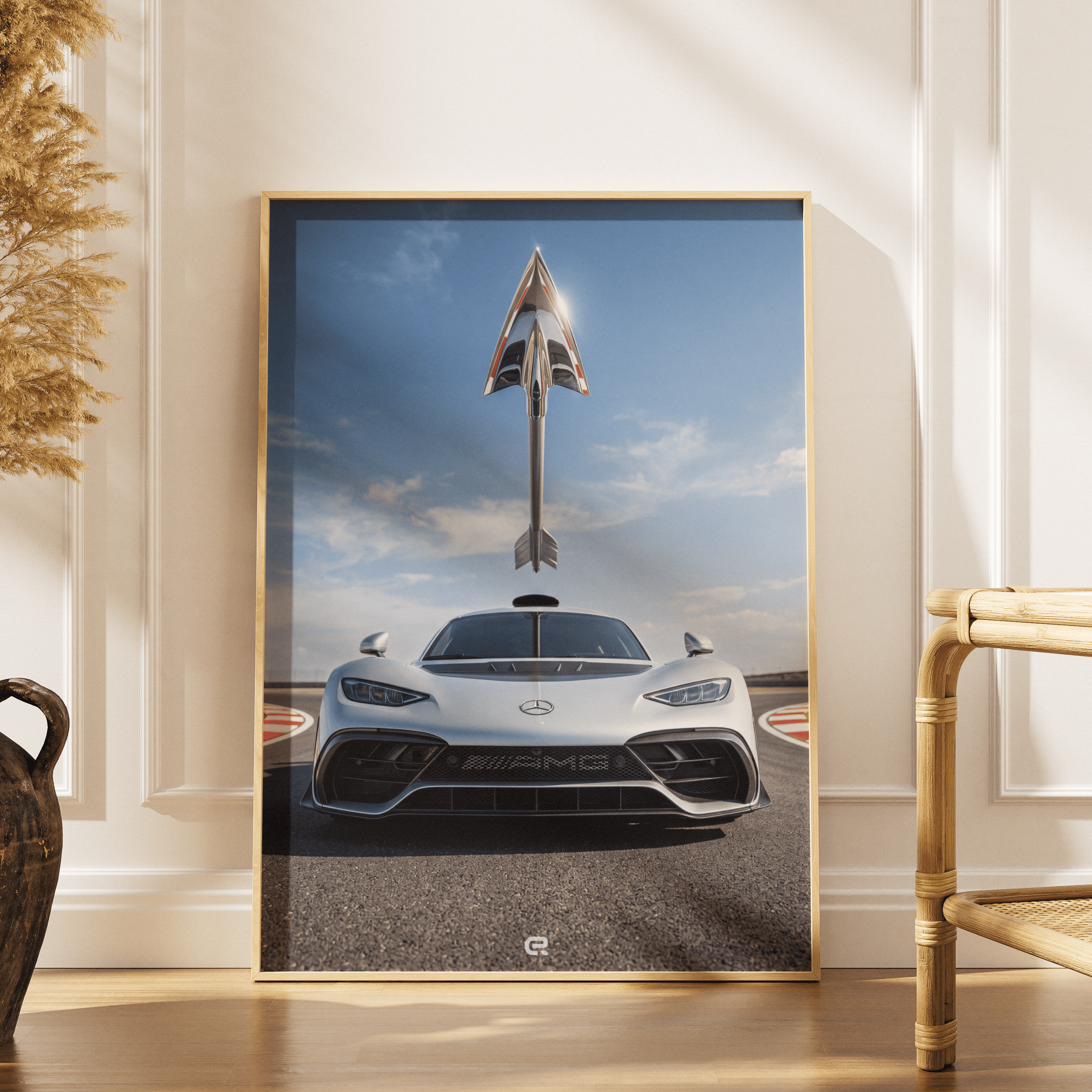 Surreal Scene Silver Arrow