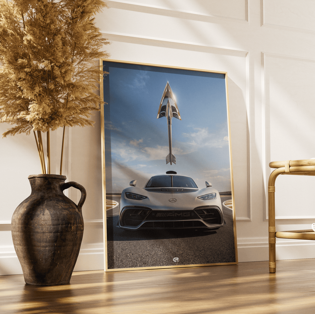 Surreal Scene Silver Arrow