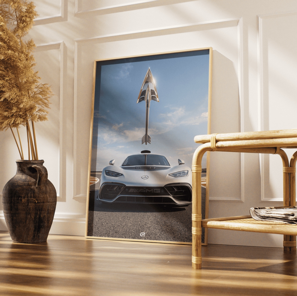 Surreal Scene Silver Arrow