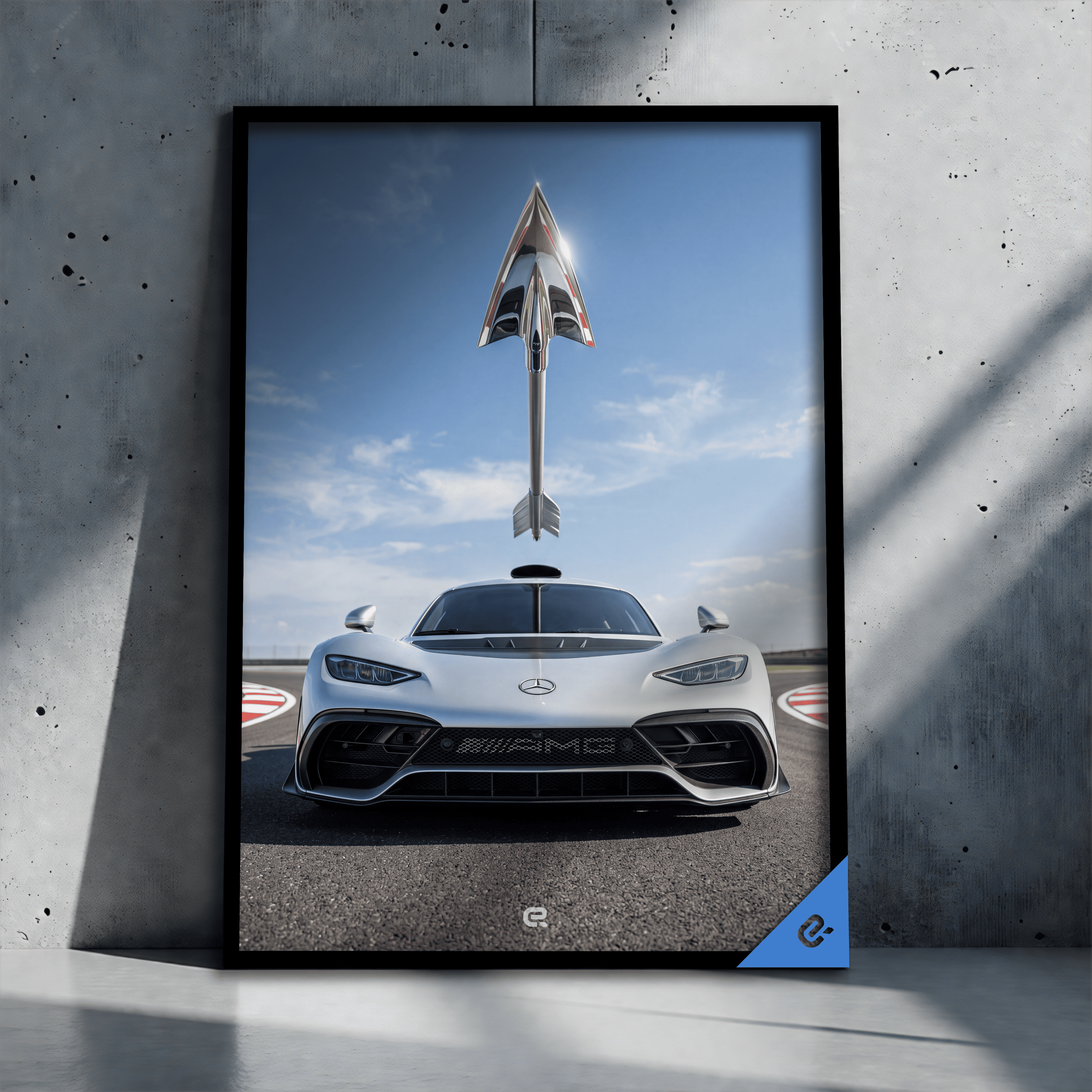 Surreal Scene Silver Arrow