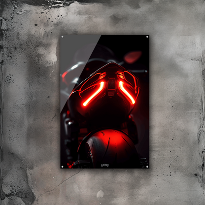 GlowRide Ducati Concept Backlight Poster