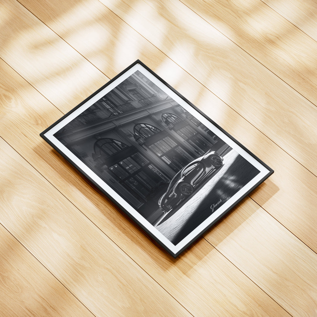 Bugatti Chiron Wandbild für Autoliebhaber