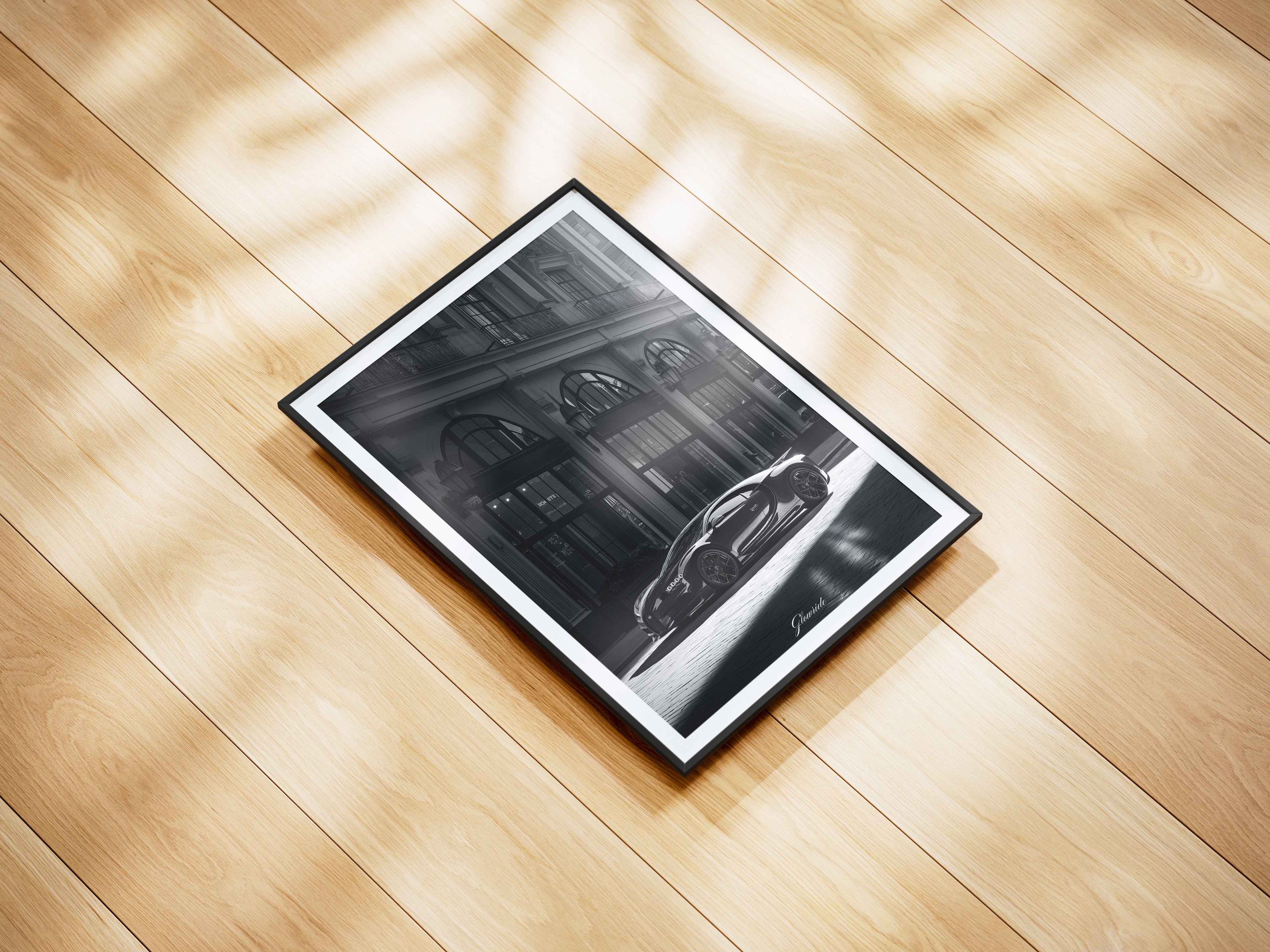 Bugatti Chiron Wandbild für Autoliebhaber