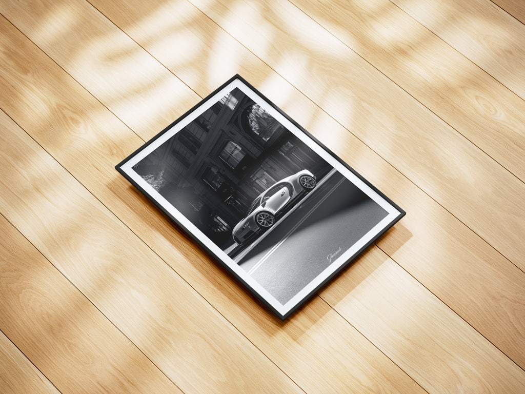 Bugatti Chiron Wandbild für Autoliebhaber