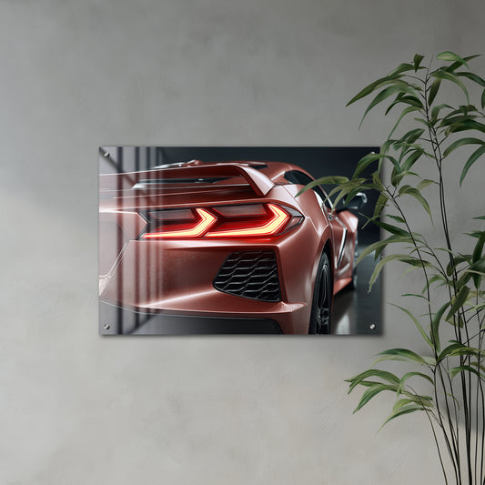 GlowRide Corvette C8 Red