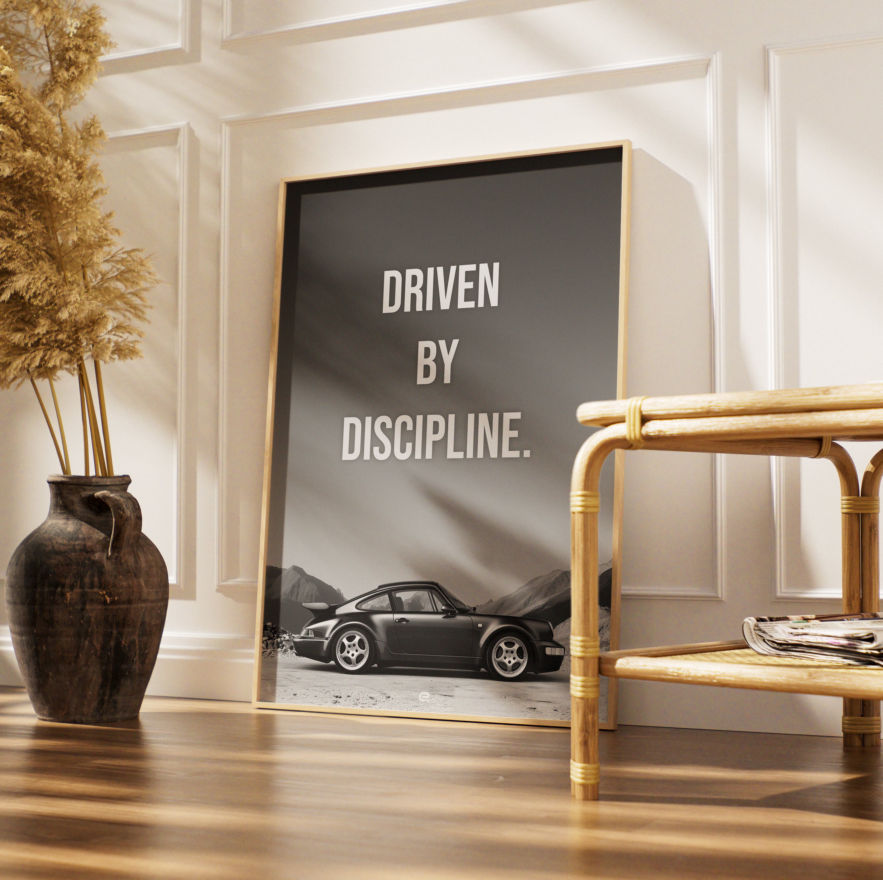 PORSCHE 964 POSTER MIT SPRUCH