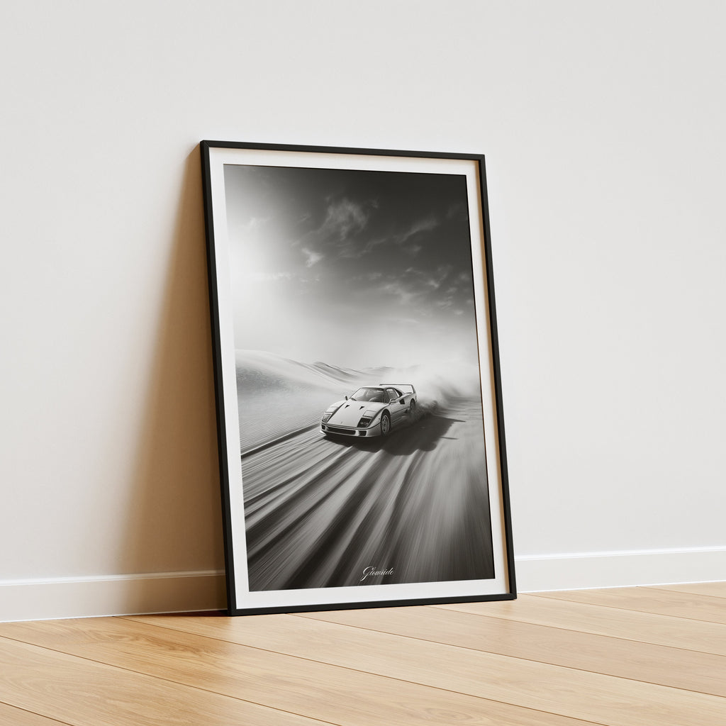 Luxury Line Kollektion – Ferrari F40 Illustration