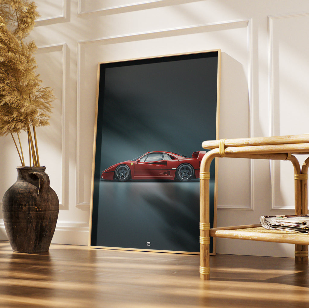 BMW E46 Wandbild für Autoliebhaber