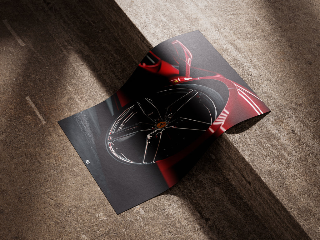 Detail Designs Kollektion – Ferrari Felge Illustration