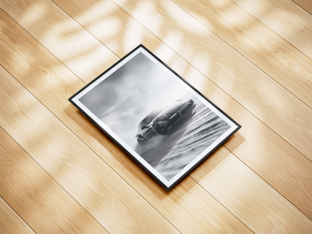 Porsche 911 Turbo S Wandbild für Autoliebhaber