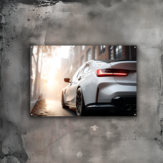 GlowRide BMW M3 Competition Poster
