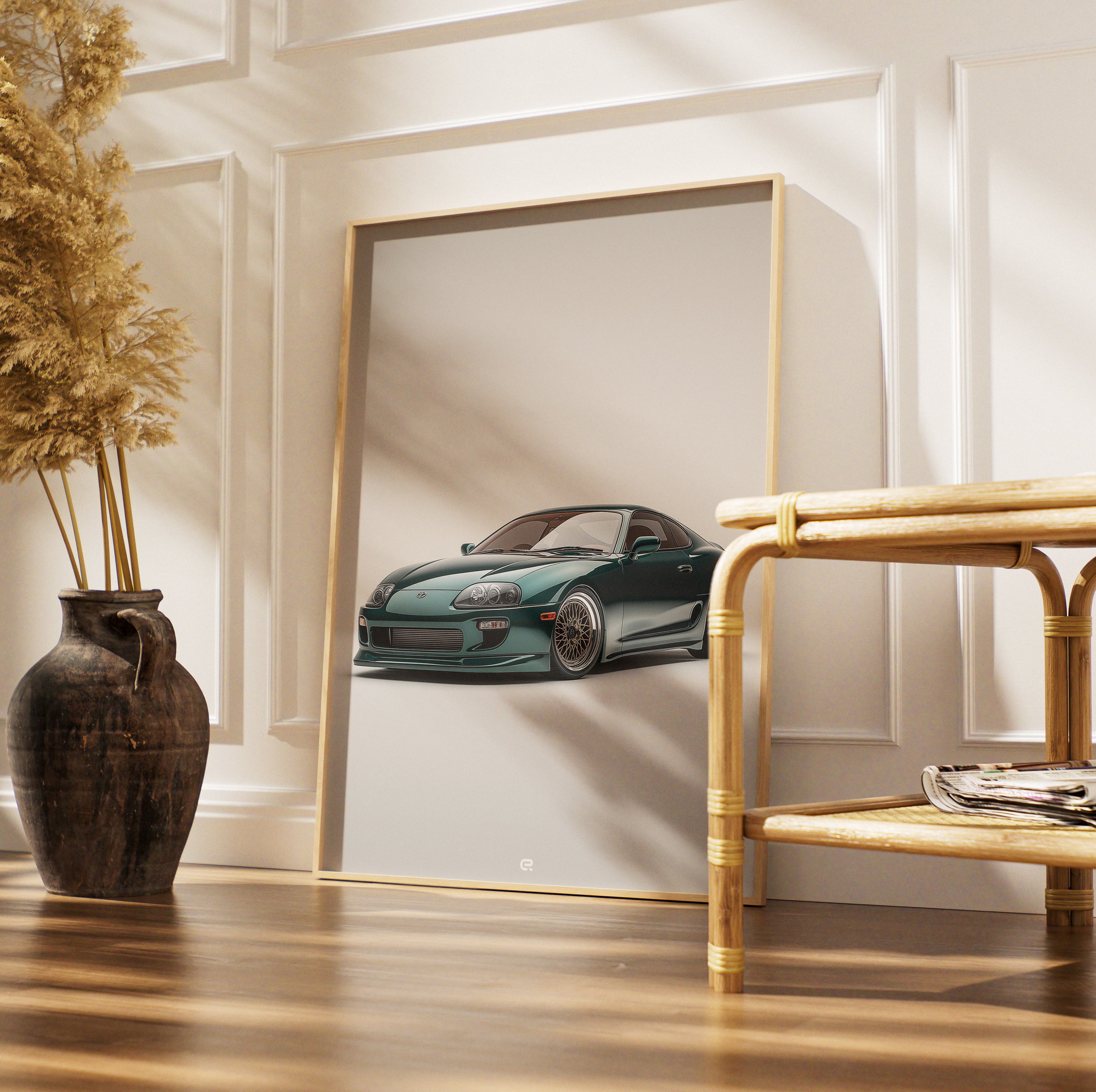 Toyota Supra Sportwagen als Wandposter