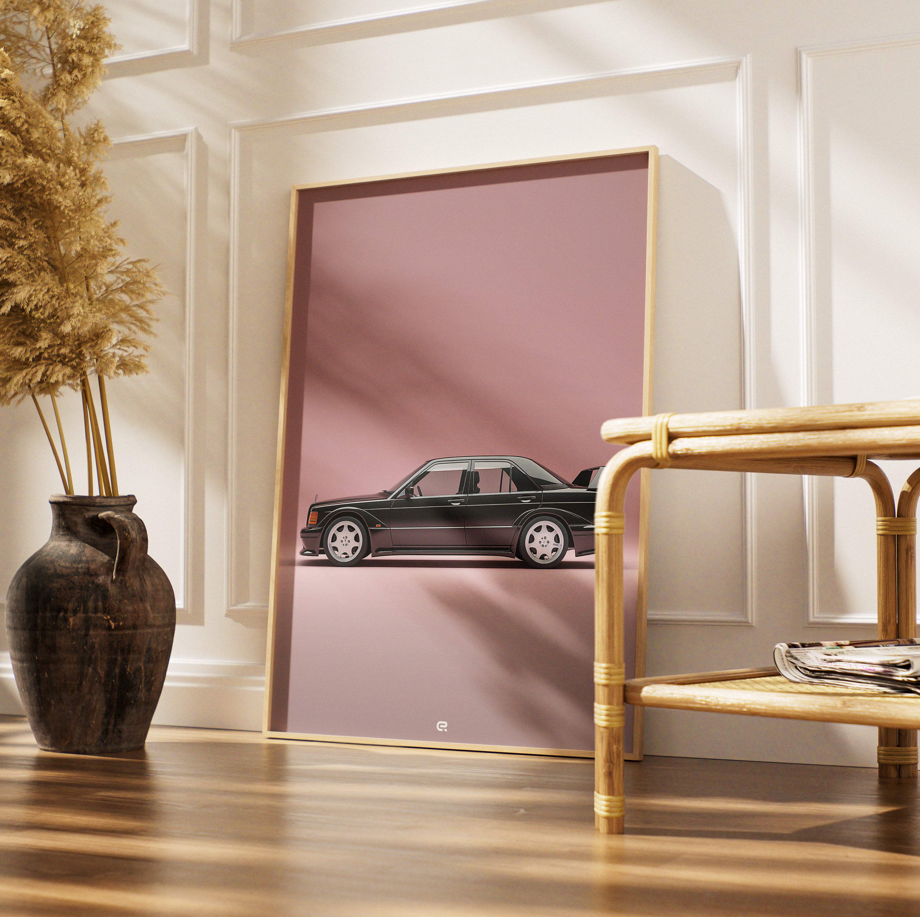 Clean Classic Kollektion – Mercedes-Benz 190E Illustration