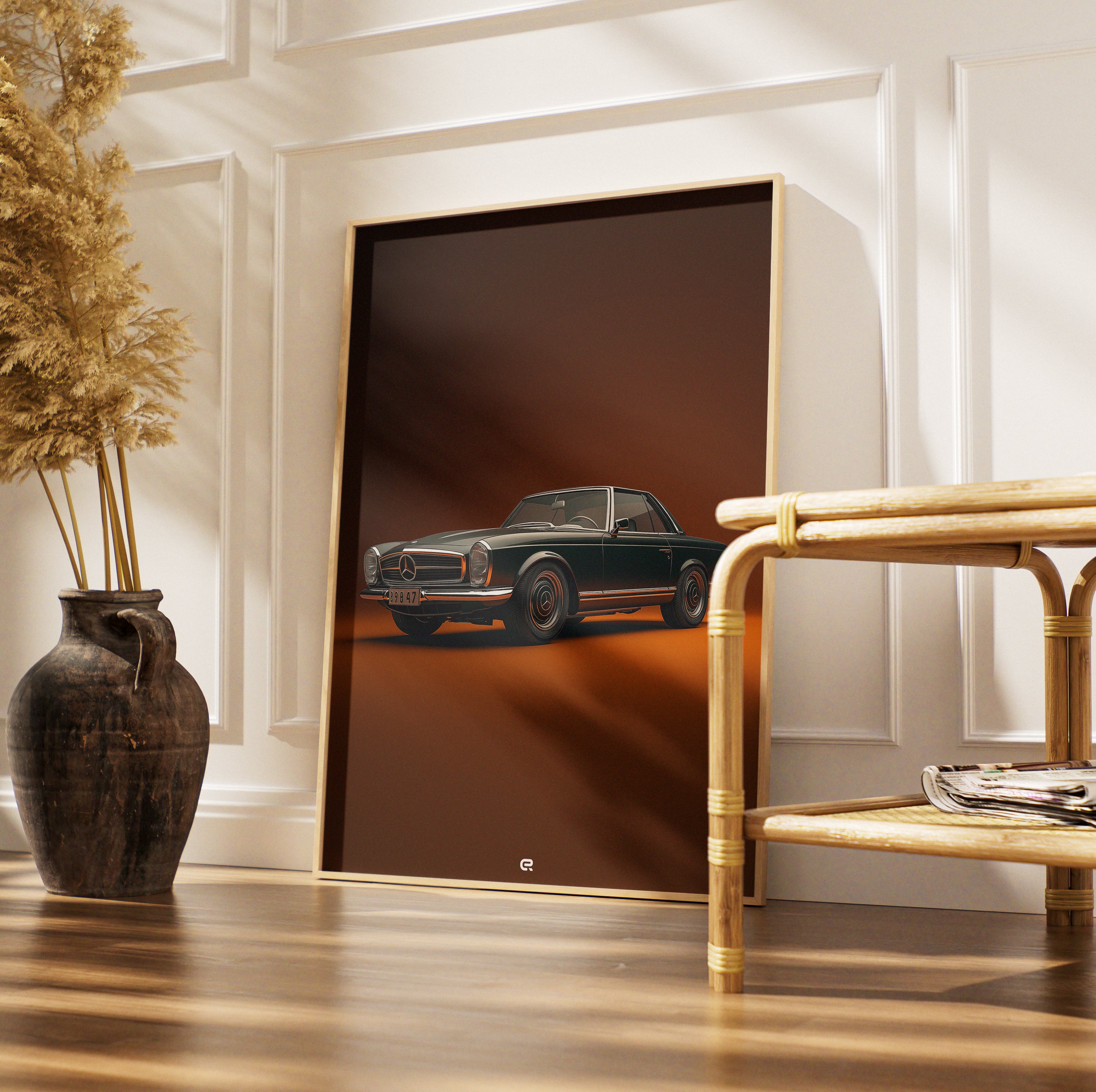 Clean Classic Kollektion – Mercedes-Benz SL Kunstdruck