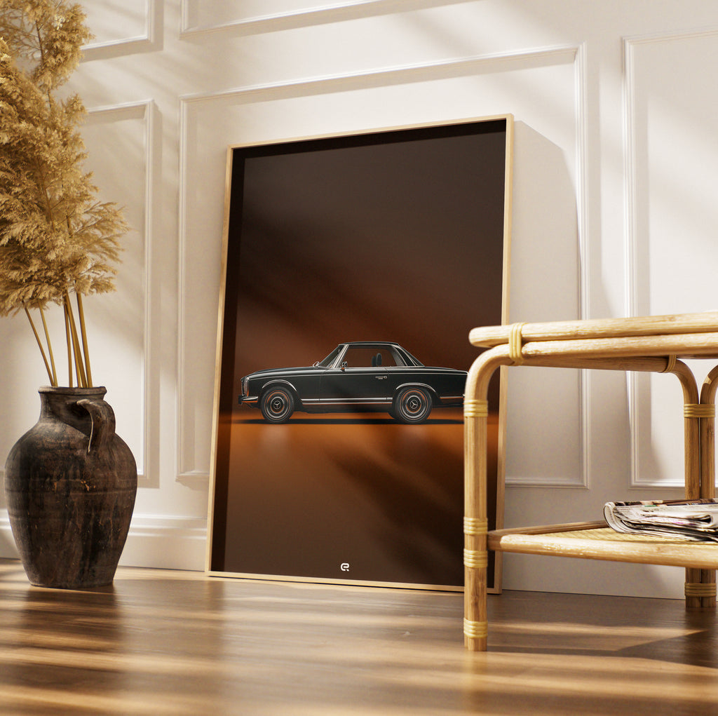 Clean Classic Kollektion – Mercedes-Benz SL Illustration