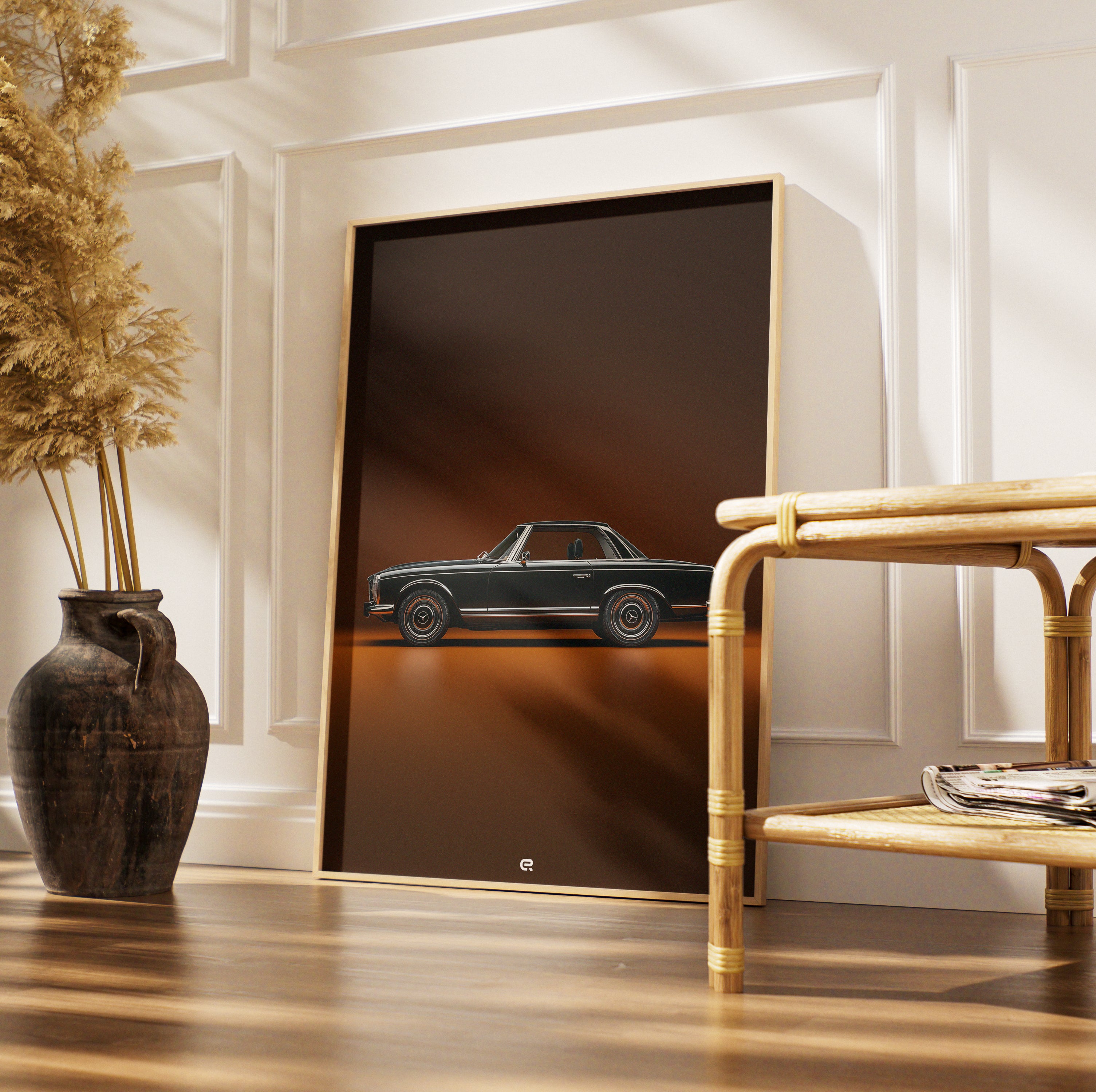 Clean Classic Kollektion – Mercedes-Benz SL Illustration