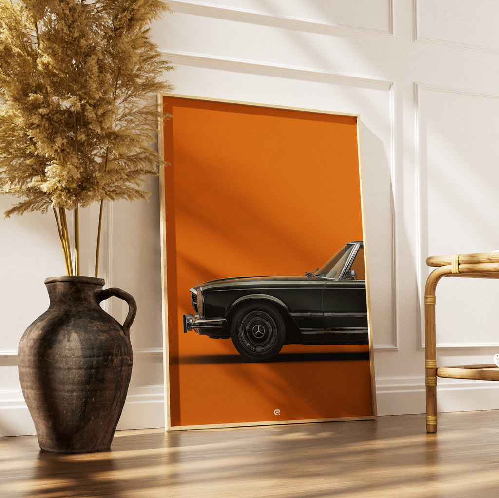 Clean Classic Kollektion – Mercedes-Benz SL Illustration