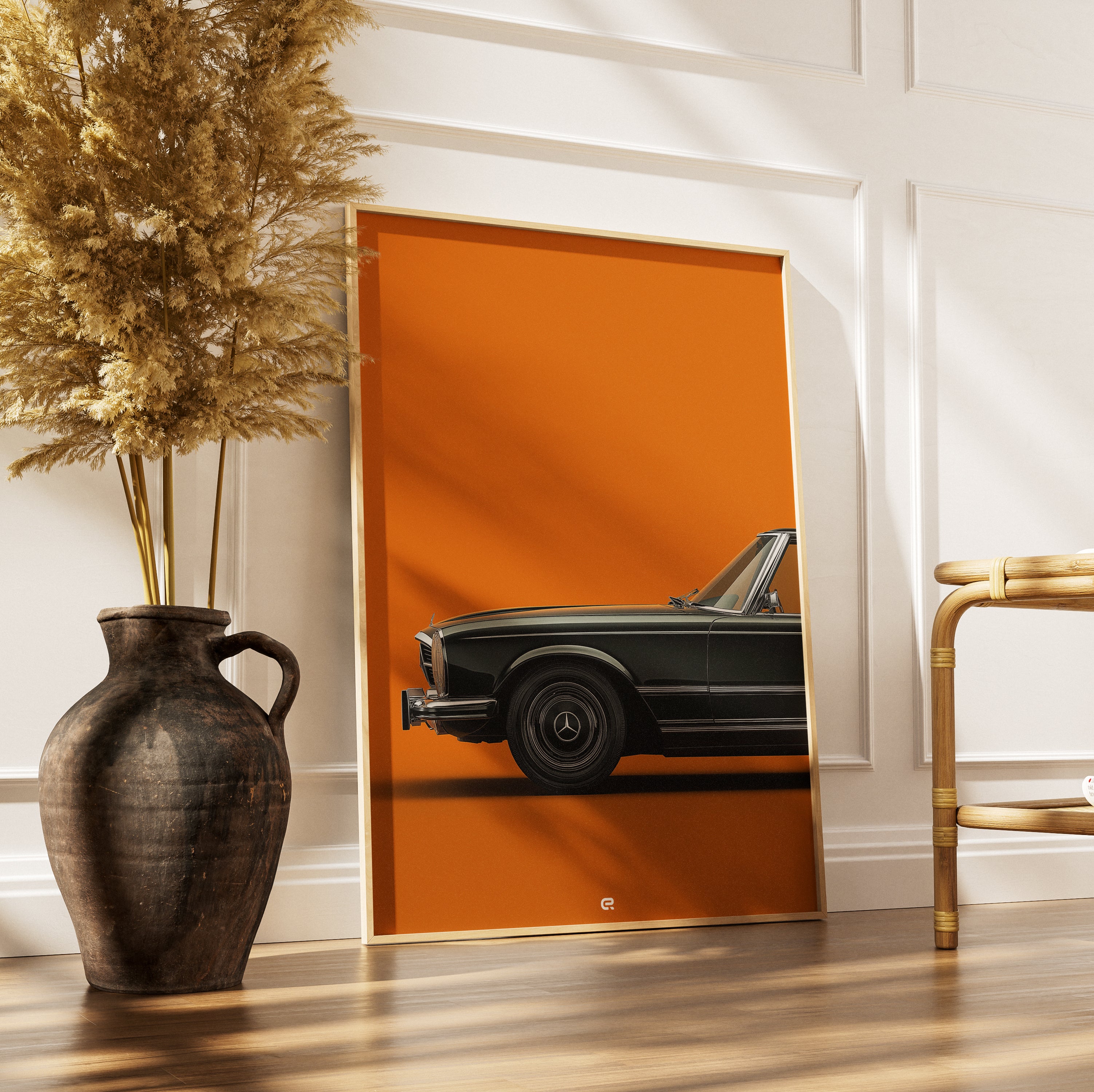 Clean Classic Kollektion – Mercedes-Benz SL Illustration