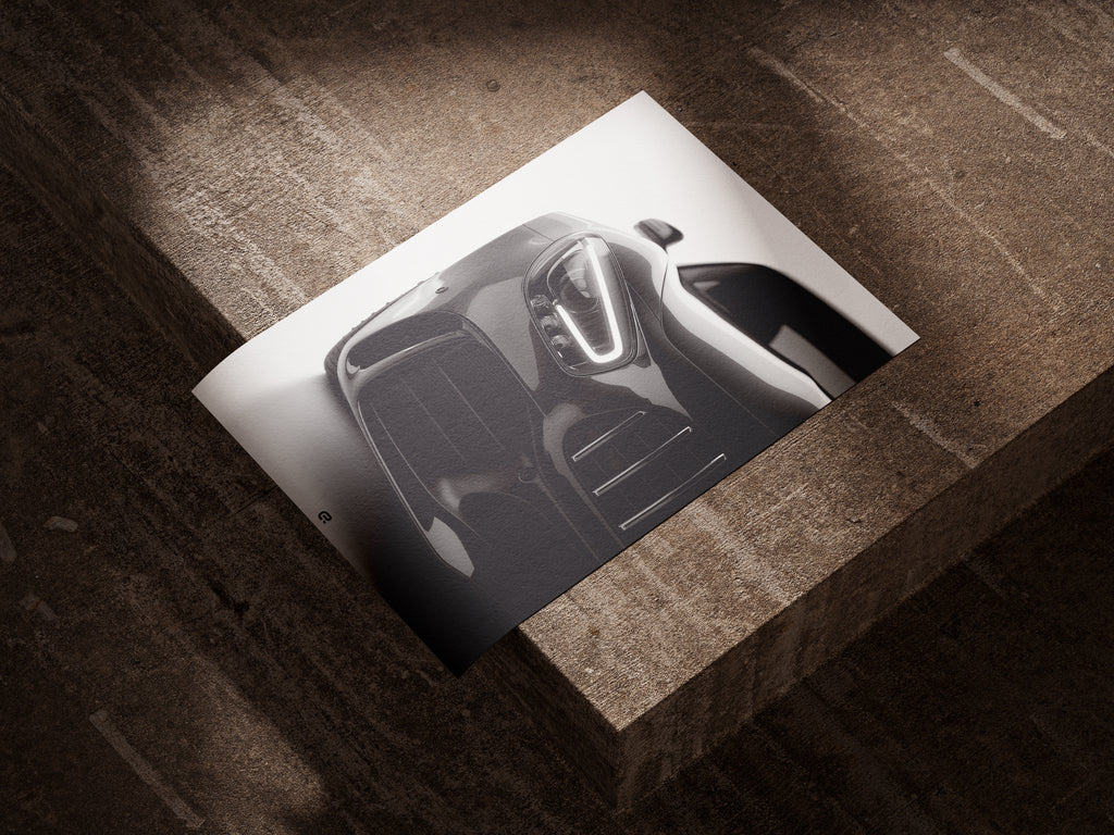 Mercedes-Benz GTR Poster Detail Designs – Hochdetaillierte Auto-Illustration