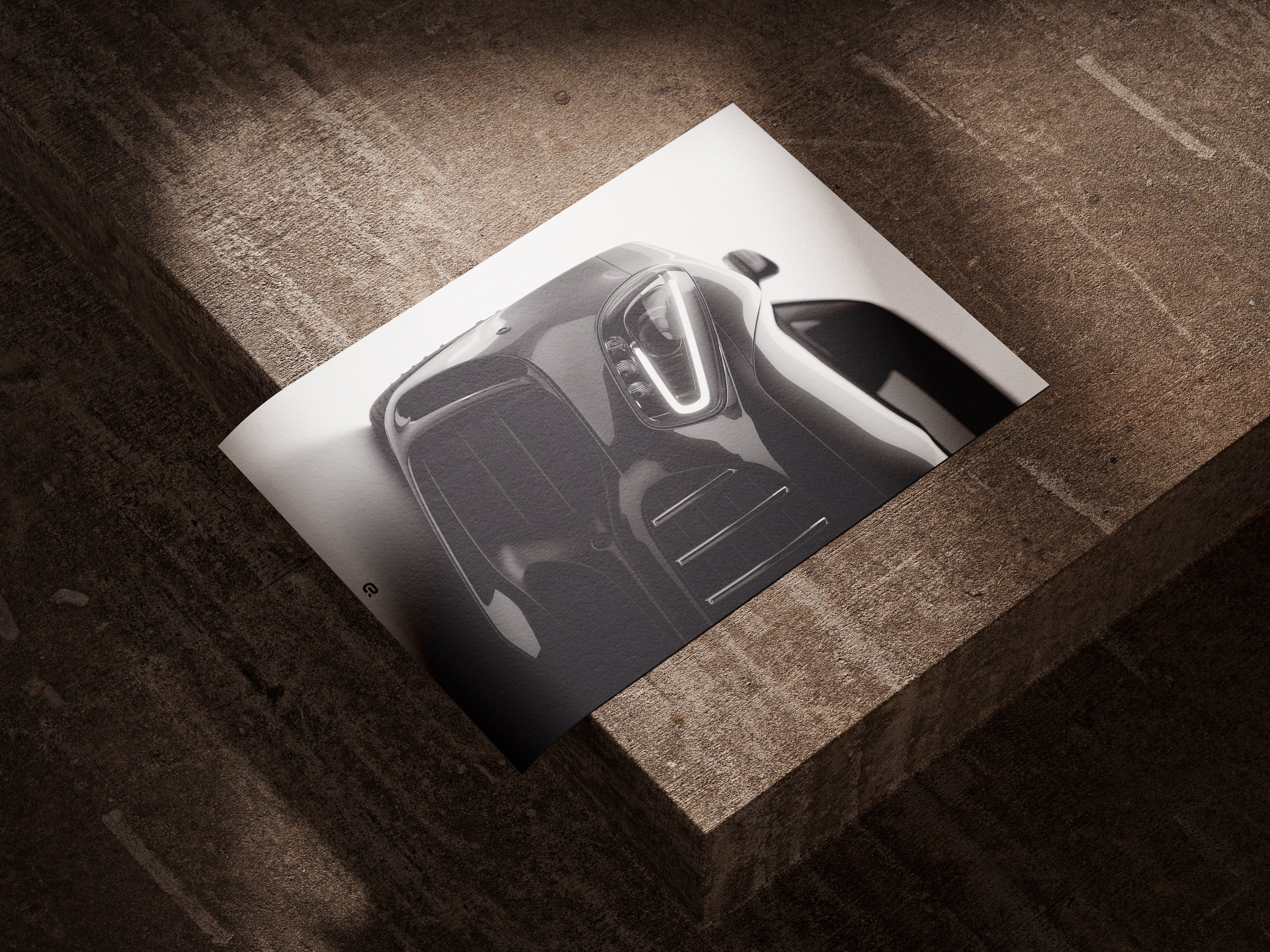 Mercedes-Benz GTR Poster Detail Designs – Hochdetaillierte Auto-Illustration