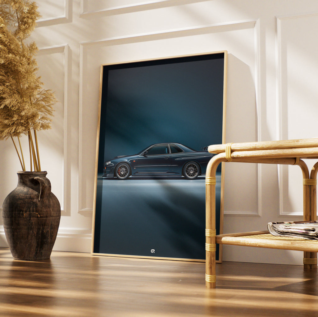 Clean Classic Kollektion – Nissan Skyline GTR Illustration