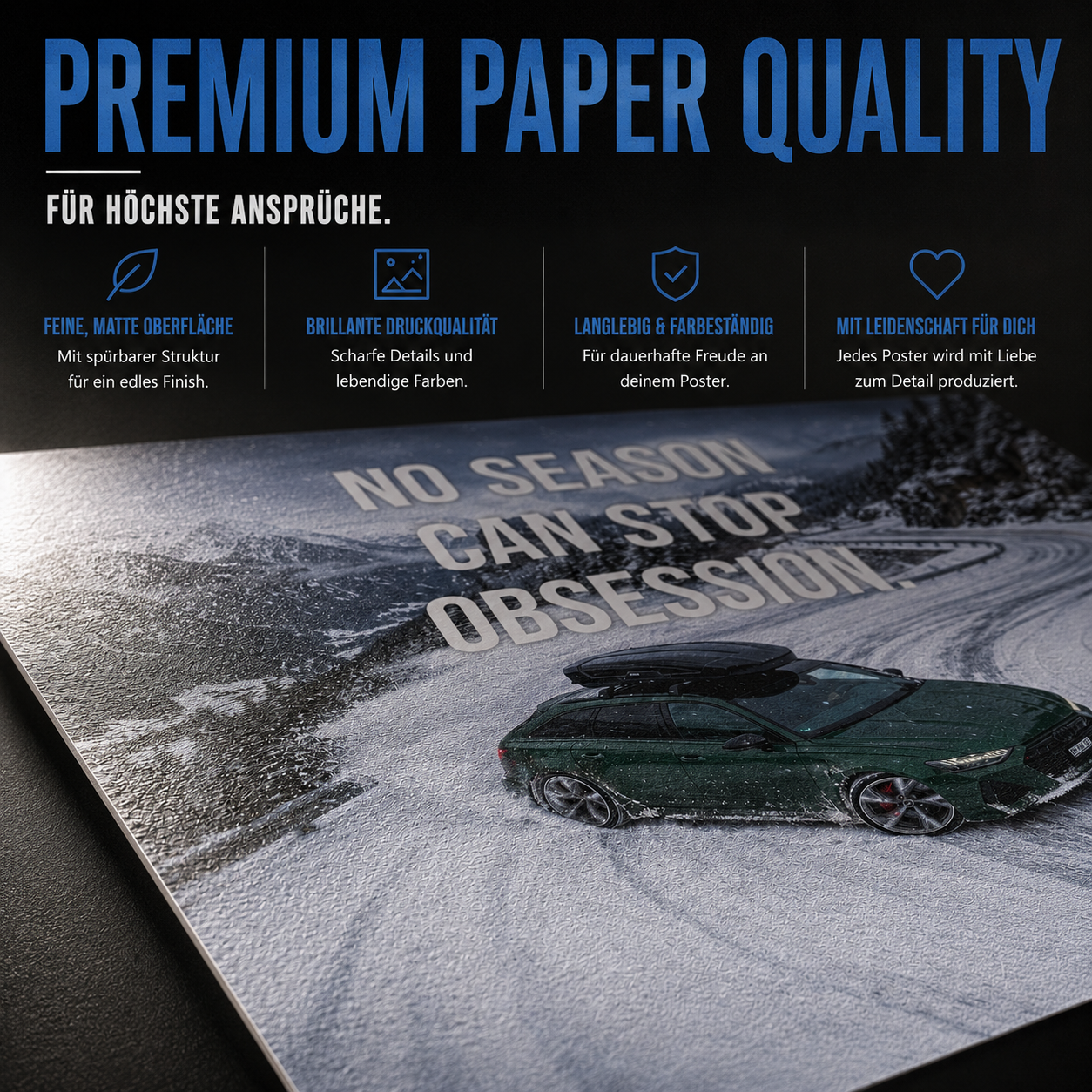 Premium Paper Quality - Feine matte Oberfläche, brillante Druckqualität, langlebig & farbeständig