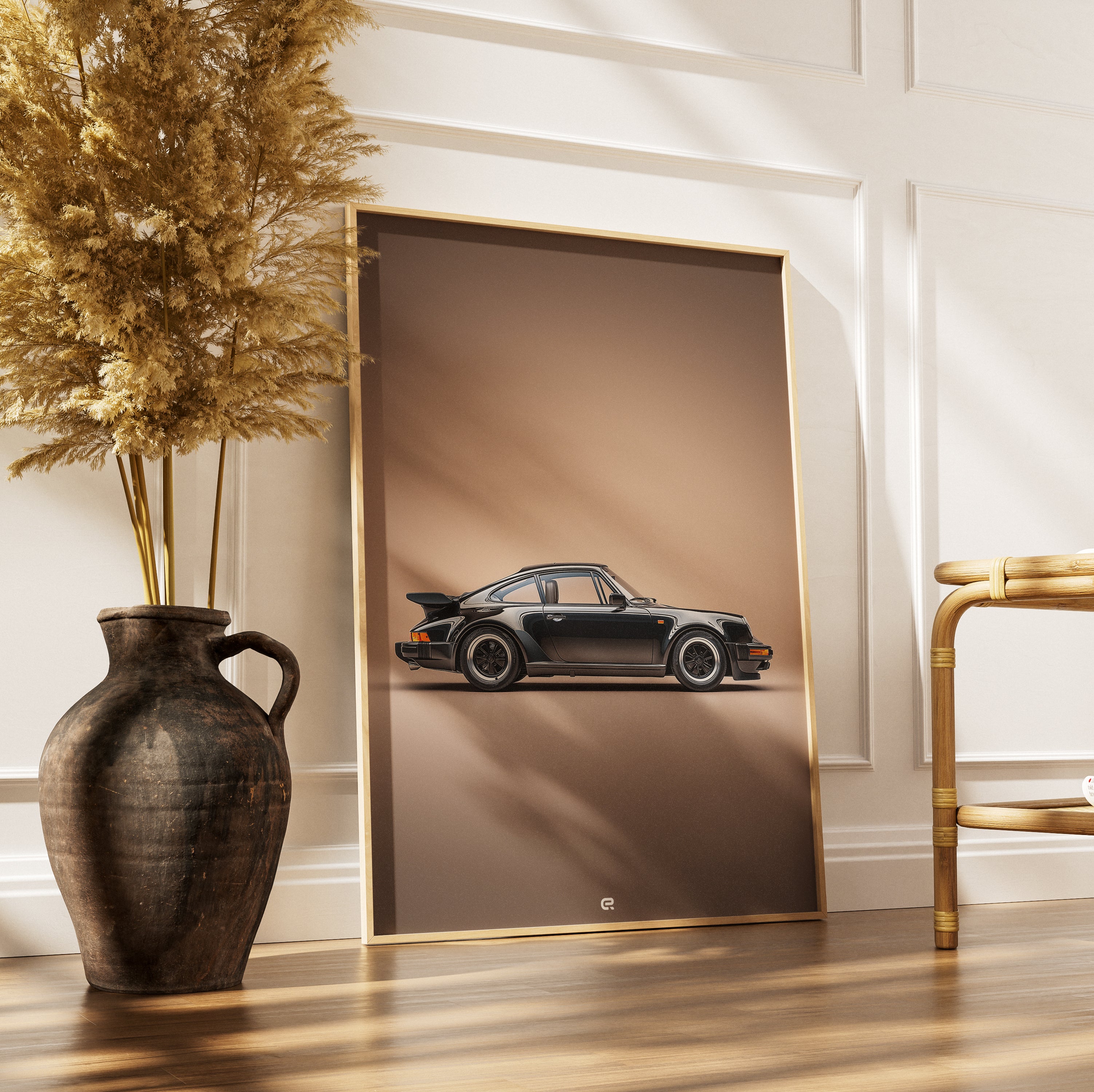 Porsche 964 Wandbild für Autoliebhaber
