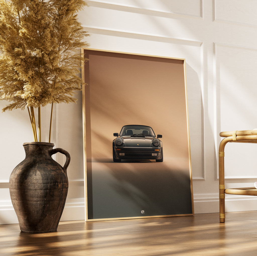 Porsche 964 Wandbild für Autoliebhaber