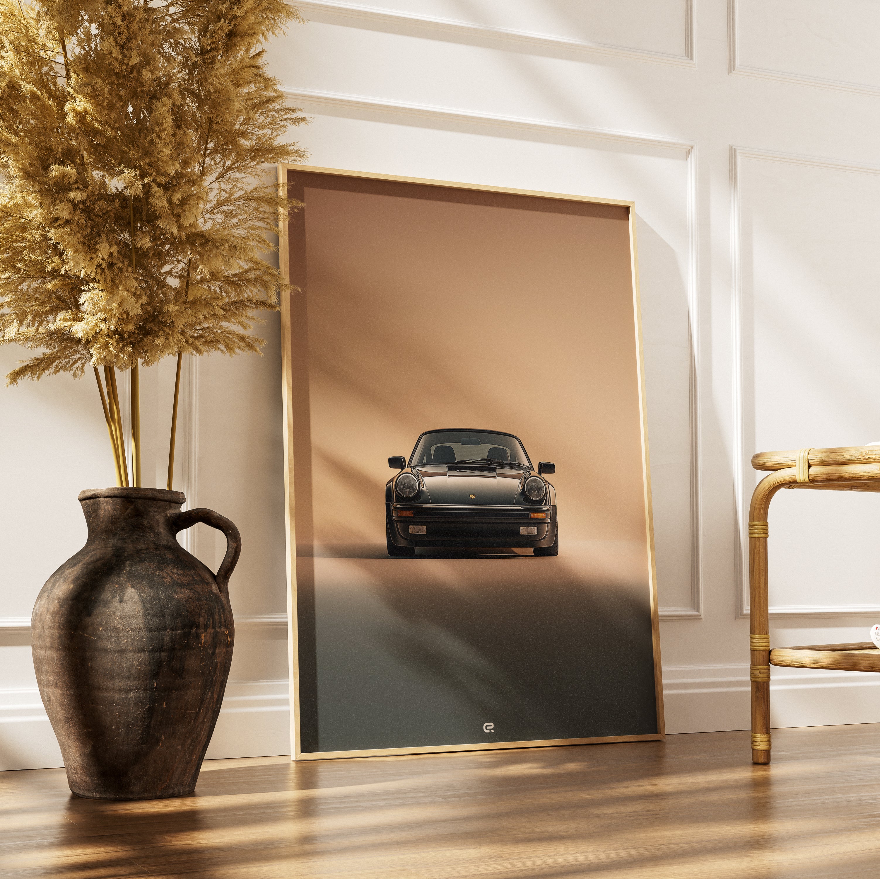 Porsche 964 Wandbild für Autoliebhaber