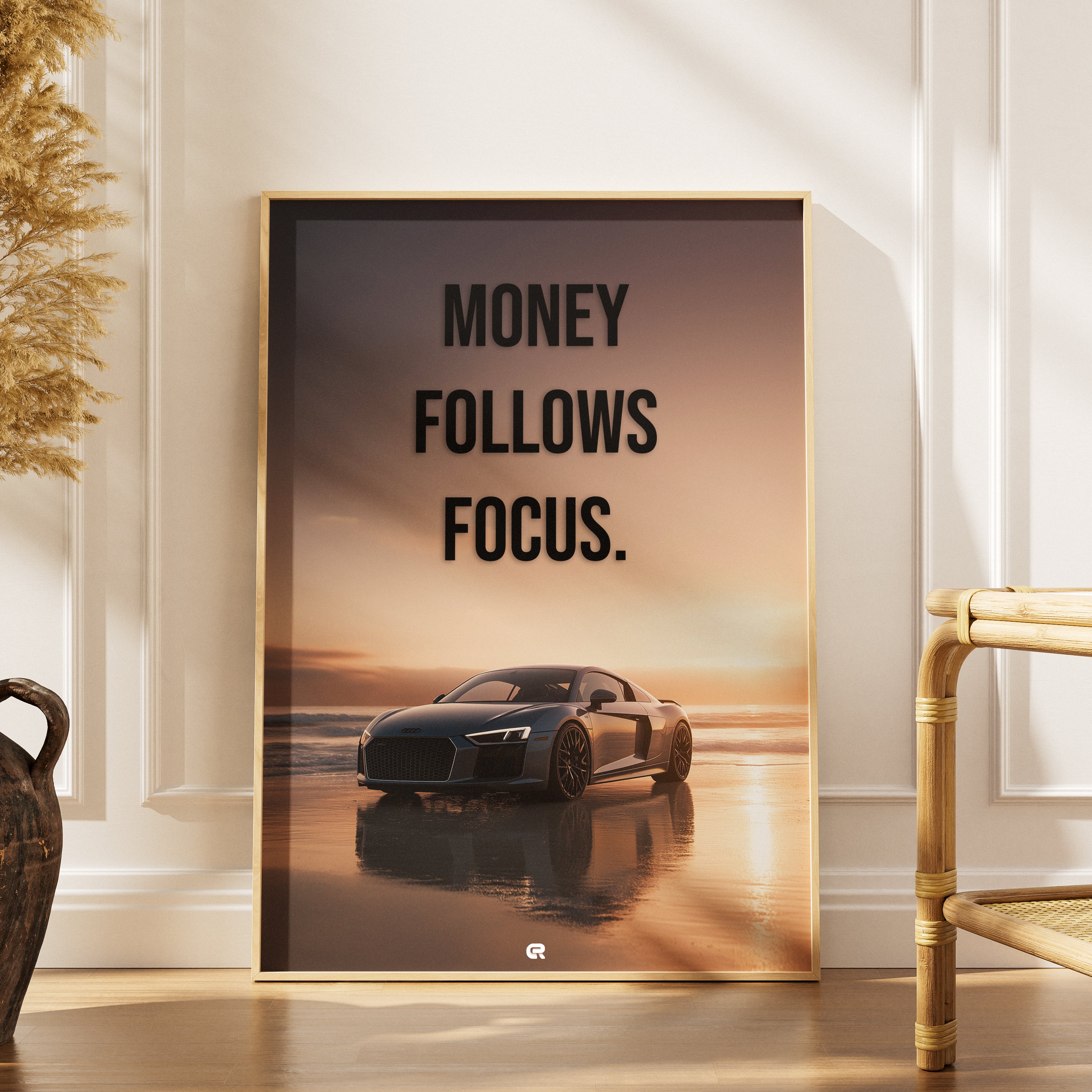 Audi R8 Poster Car Captions – MONEY FOLLOWS FOCUS