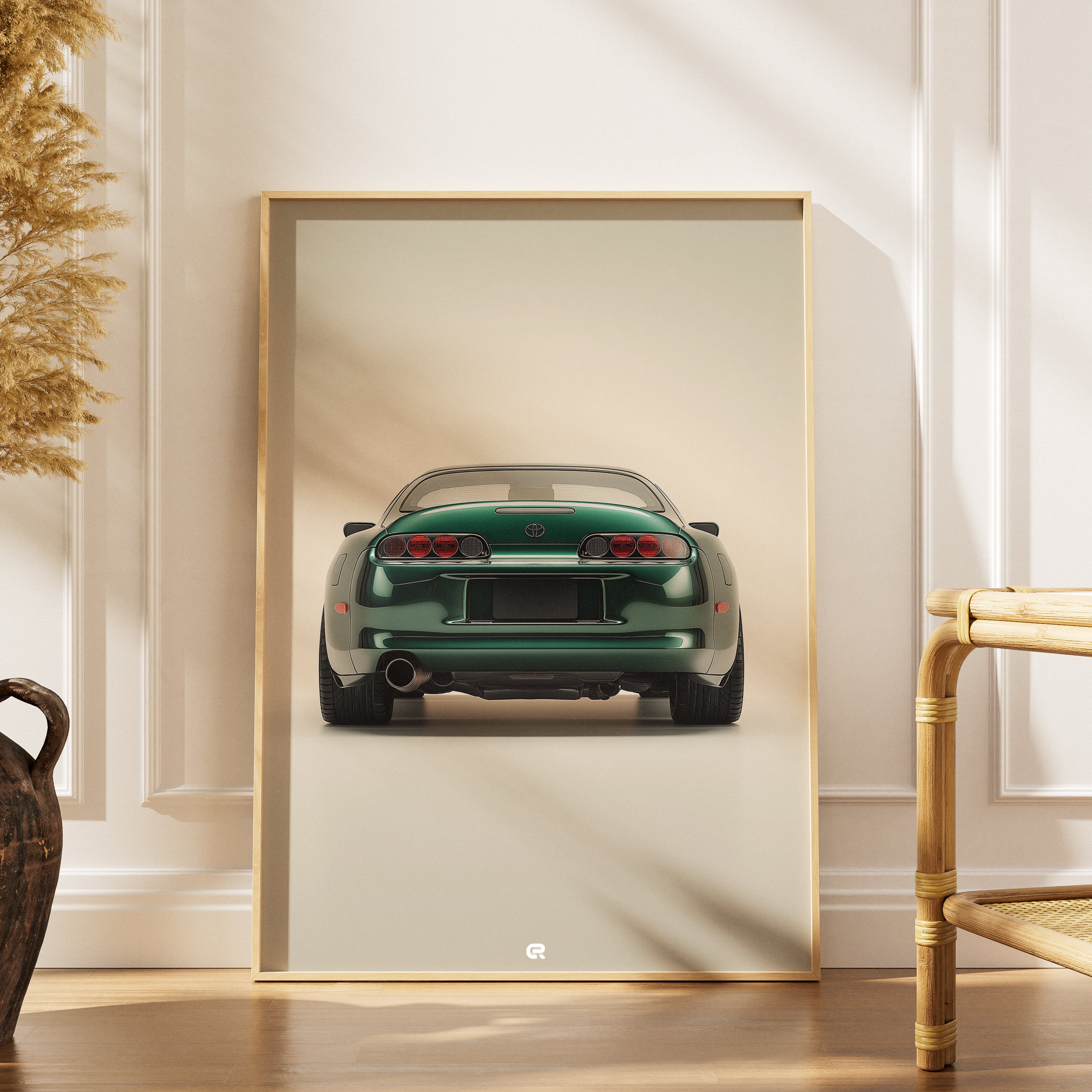 Poster eines Toyota Supra Sportwagens