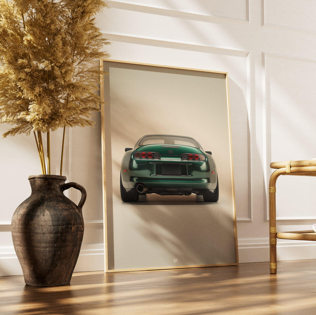 Toyota Supra Sportwagen als Wandposter