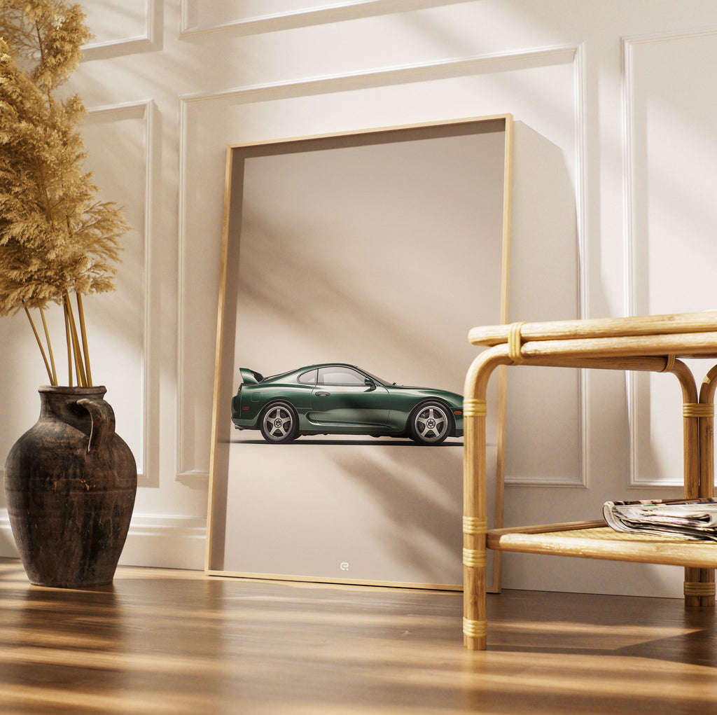 Fotografie Poster eines Toyota Supra